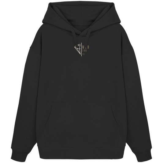 WERTVOLL Diamant (Stick) - Organic Oversize Hoodie (Stick) - Weggefährten Mindset