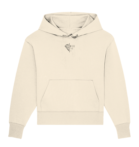 wertvoll - Organic Oversize Hoodie (Stick) - Weggefährten Mindset