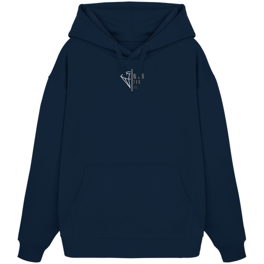 WERTVOLL Diamant (Stick) - Organic Oversize Hoodie (Stick) - Weggefährten Mindset