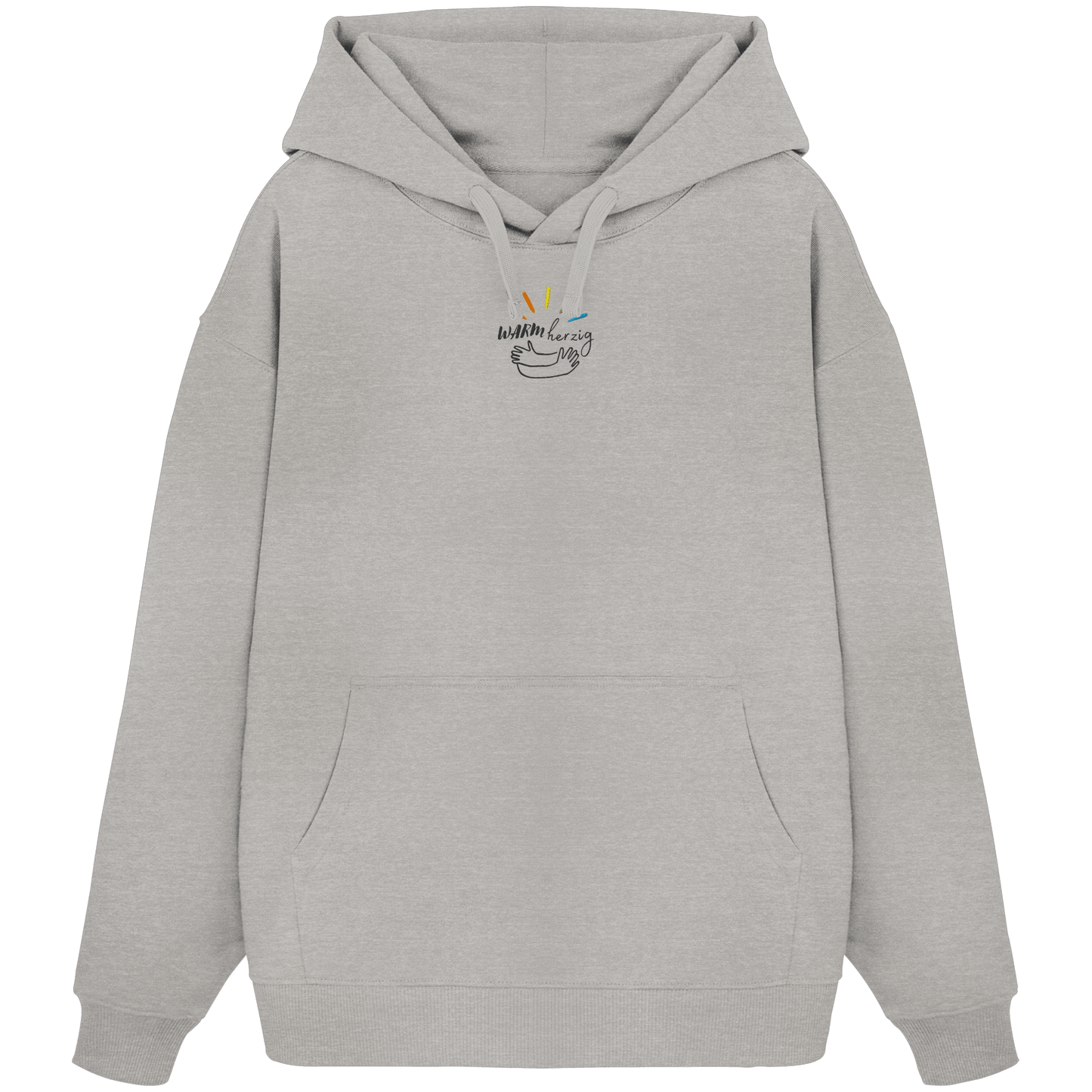 Warmherzig (Stick) - Organic Oversize Hoodie (Stick) - Weggefährten Mindset