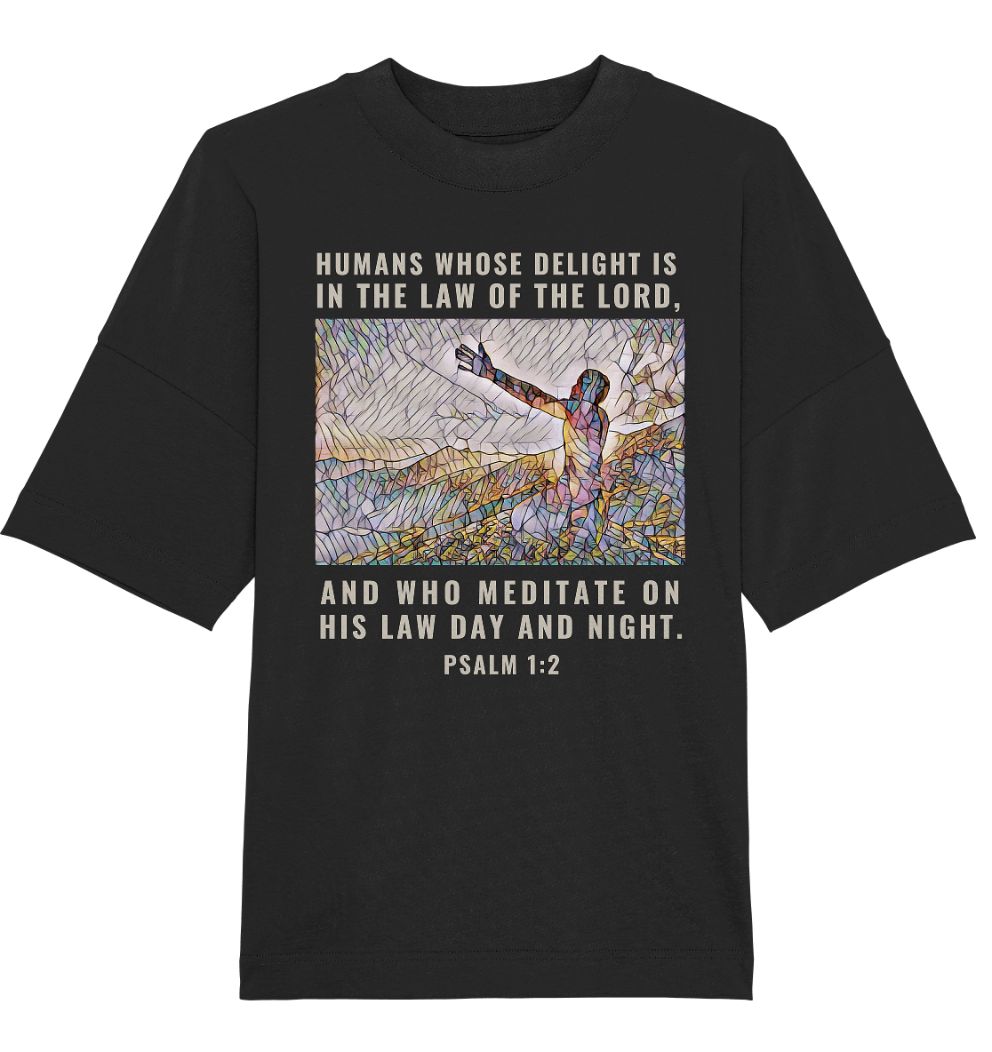 Psalm 1:2 - Organic Oversize Shirt - Weggefährten Mindset