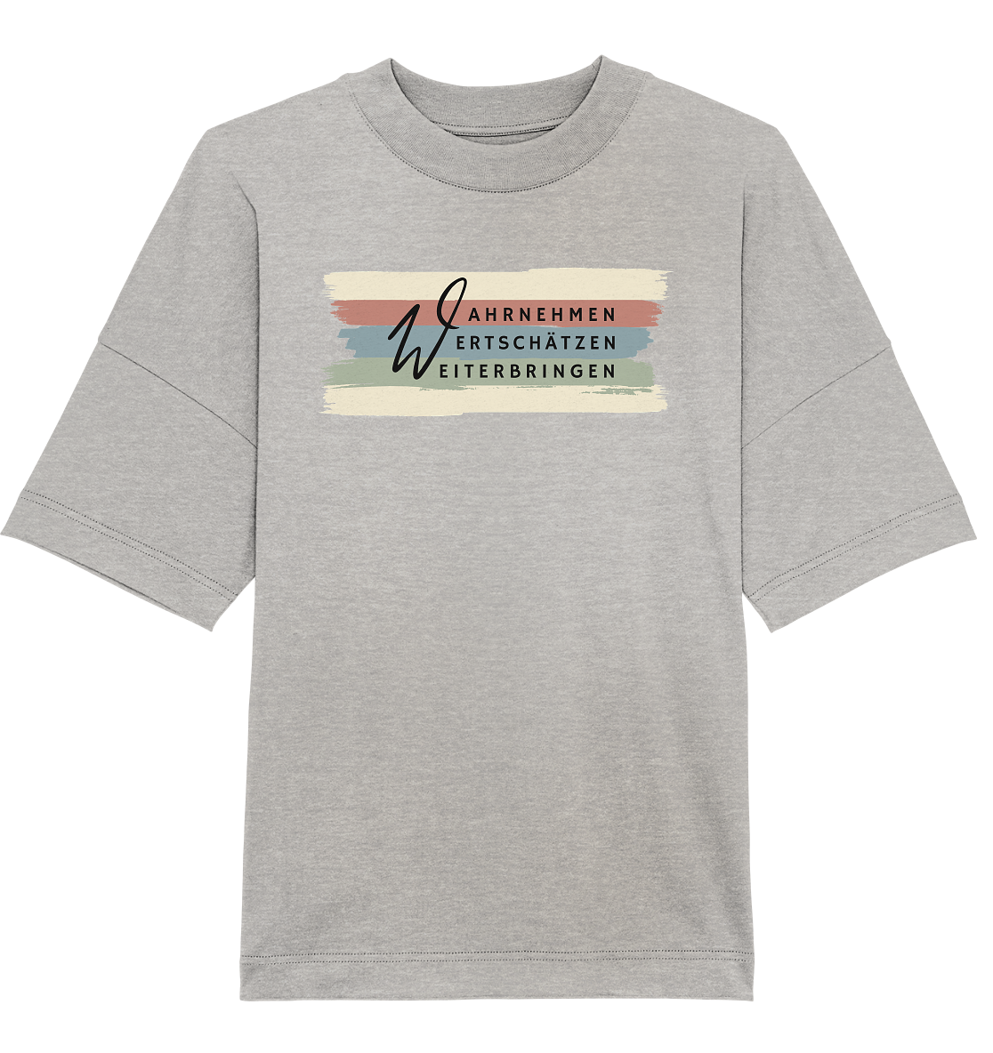 WERTE - Pinselstriche - Organic Oversize Shirt