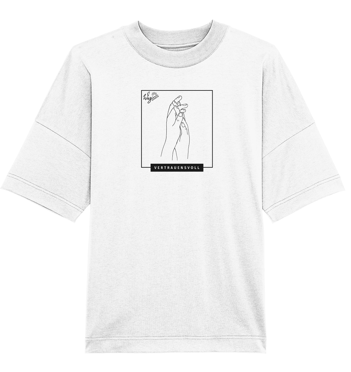 Vertrauensvoll - Organic Oversize Shirt - Weggefährten Mindset