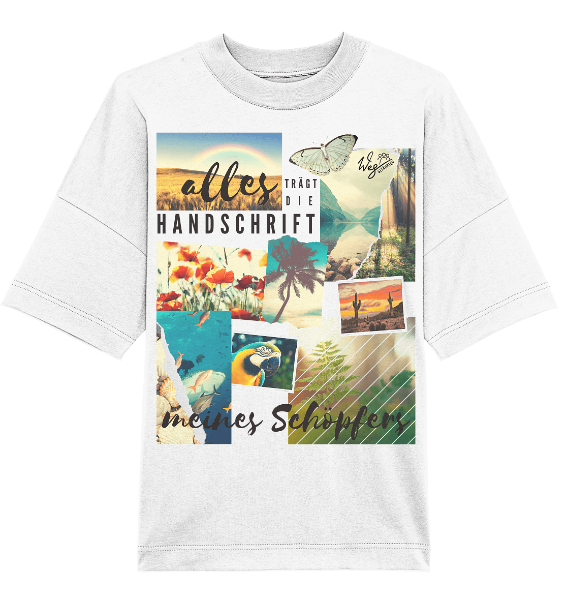 Handschrift des Schöpfers - Organic Oversize Shirt - Weggefährten Mindset