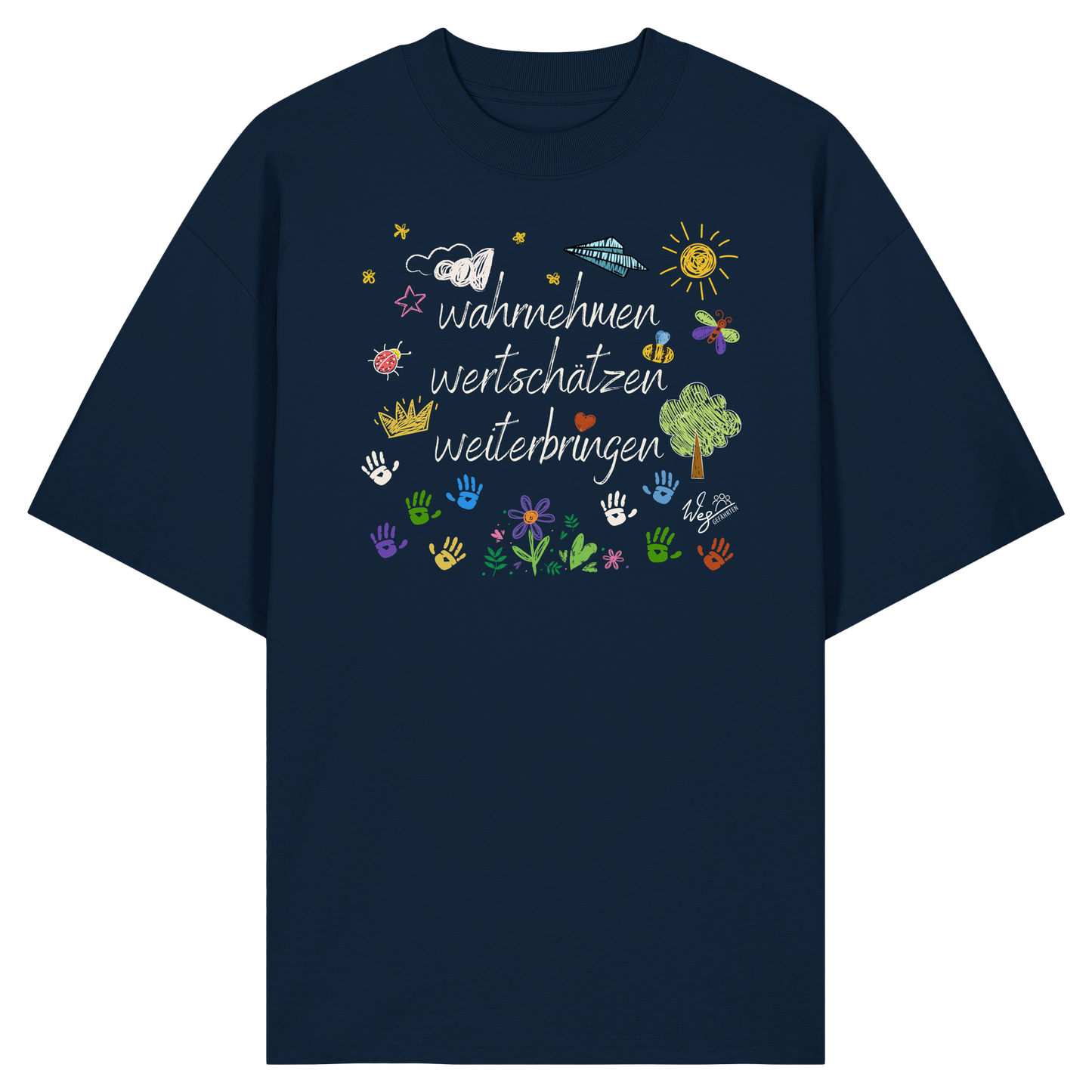 WERTE bunt - Tanja (NICHT Veröffentlichen) - Organic Oversize Shirt.