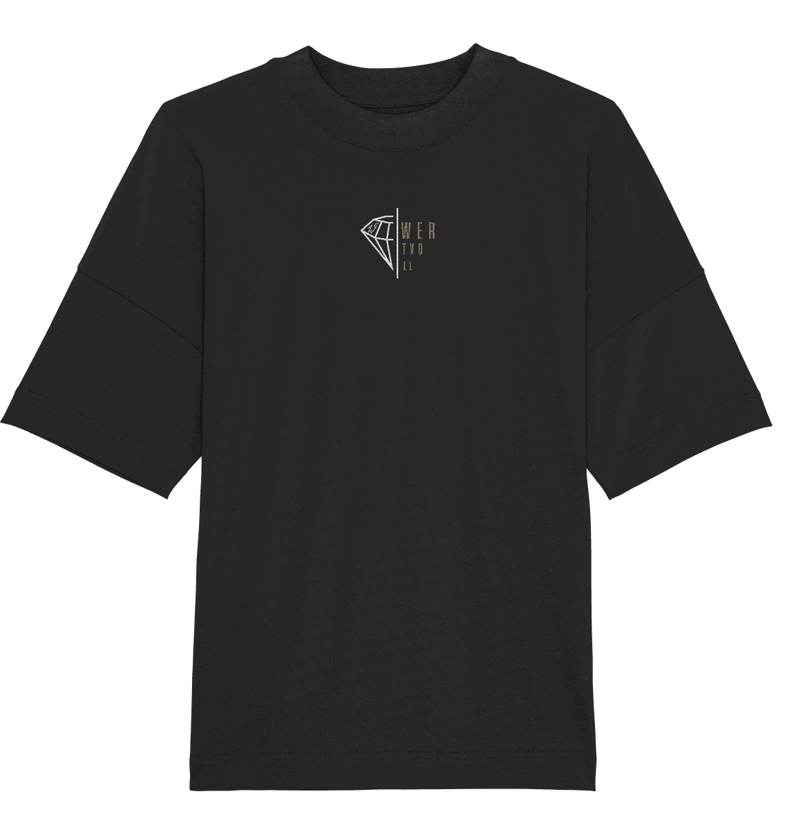 WERTVOLL Diamant (Stick) - Organic Oversize Shirt (Stick) - Weggefährten Mindset
