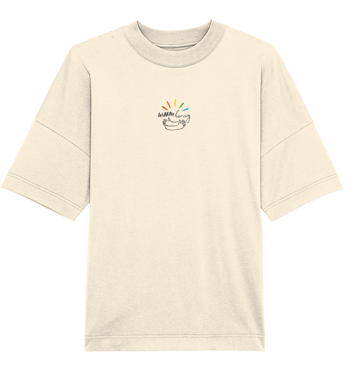 Warmherzig - Organic Oversize Shirt (Stick) - Weggefährten Mindset