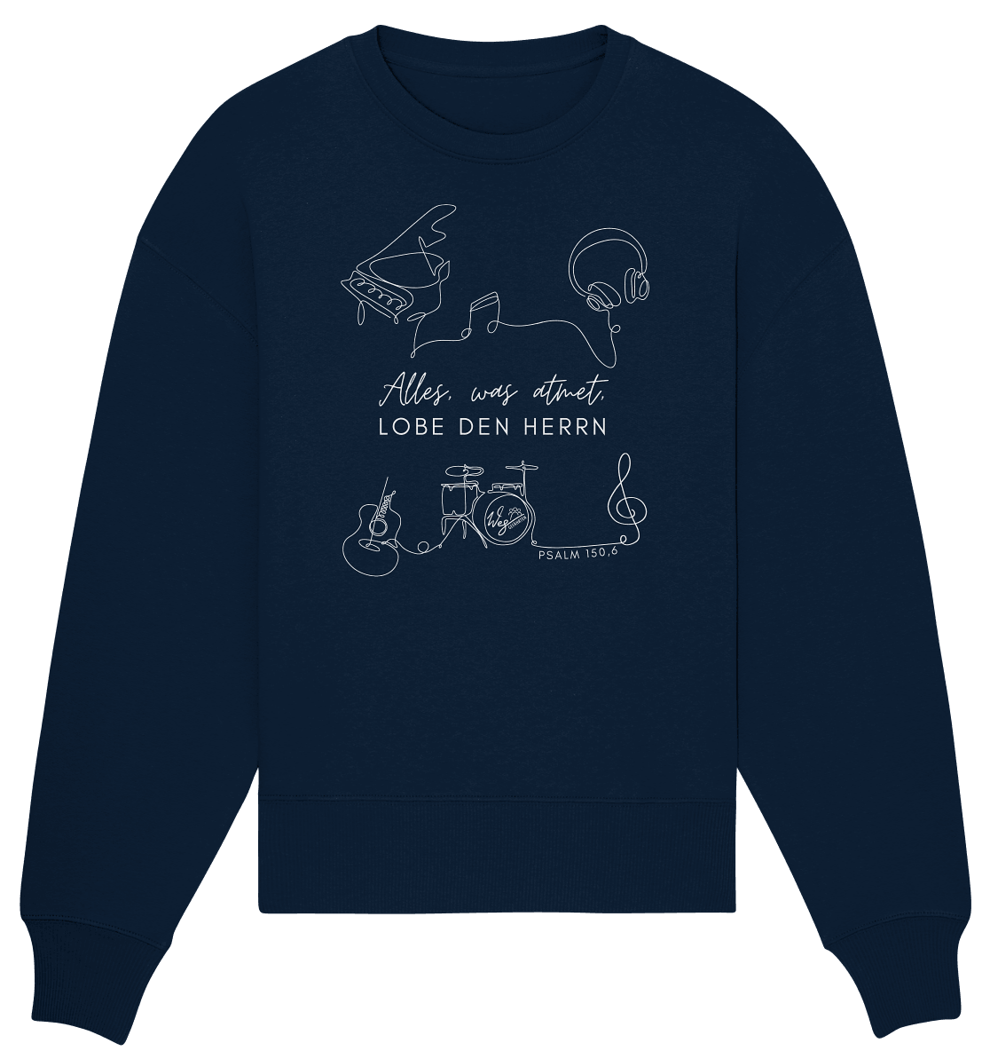 Alles, was atmet - Organic Oversize Sweatshirt - Weggefährten Mindset