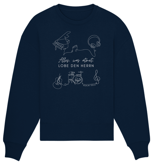 Alles, was atmet - Organic Oversize Sweatshirt - Weggefährten Mindset