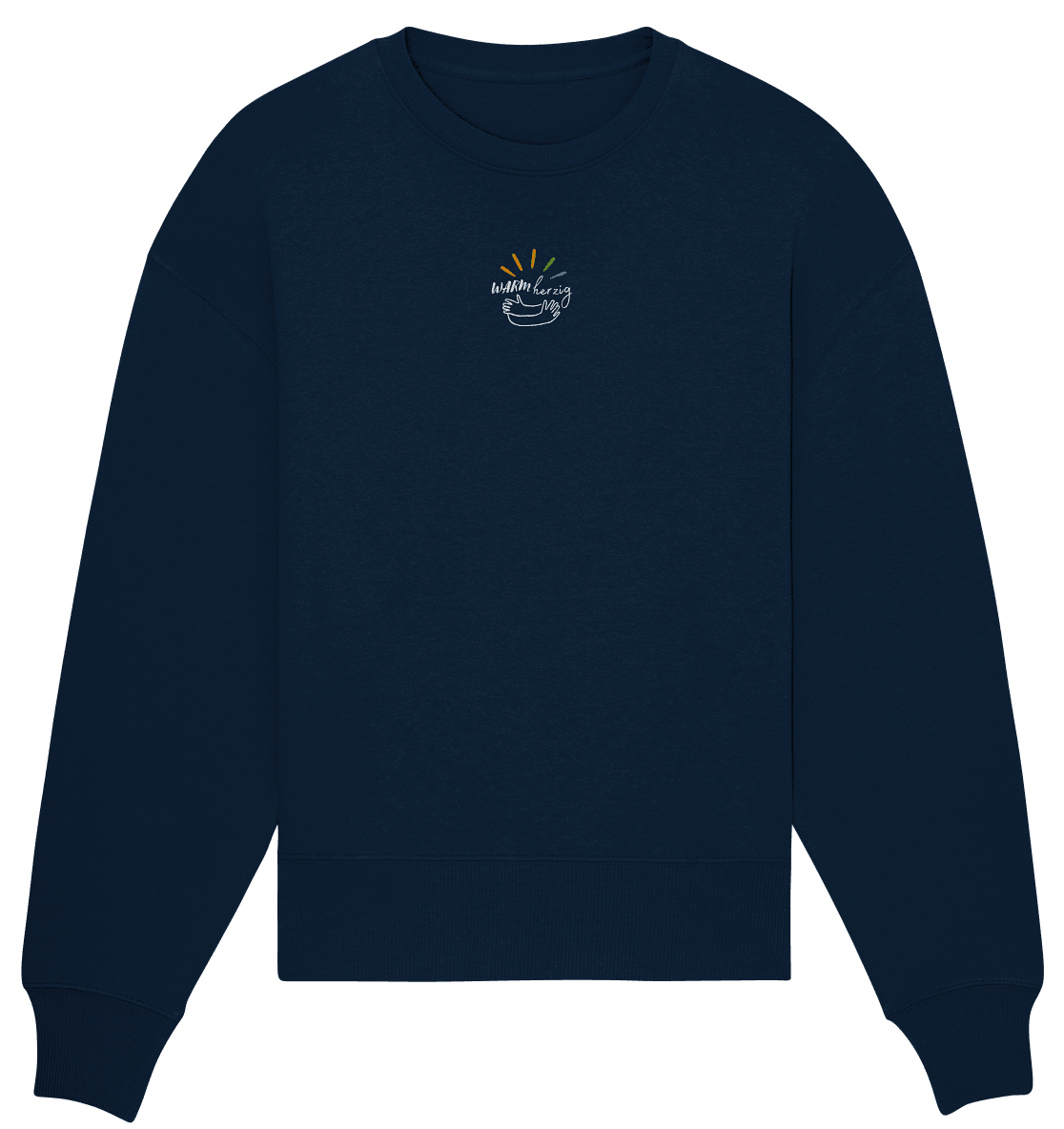 Warmherzig - Organic Oversize Sweatshirt (Stick) - Weggefährten Mindset