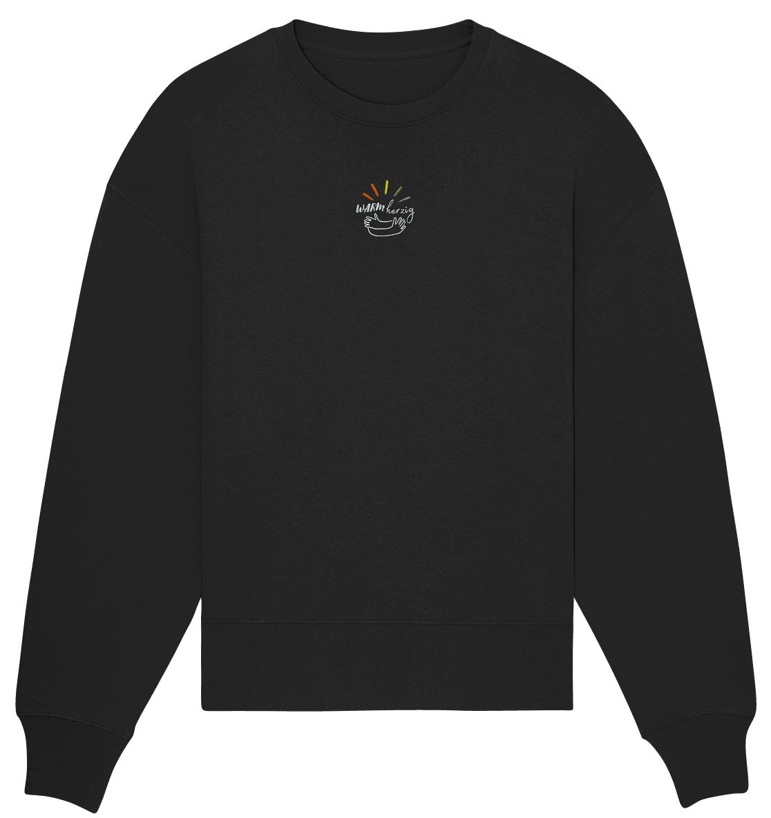 Warmherzig - Organic Oversize Sweatshirt (Stick) - Weggefährten Mindset