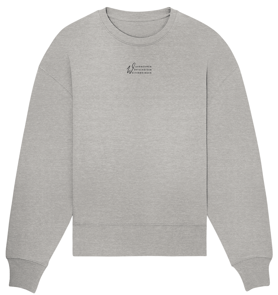 WERTE - Organic Oversize Sweatshirt (Stick) - Weggefährten Mindset
