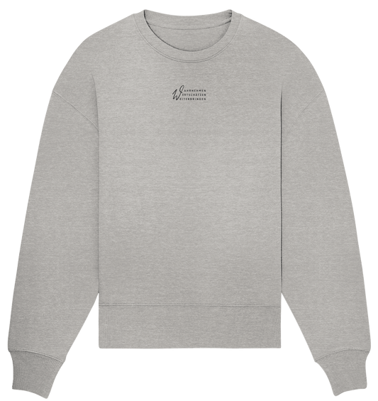 WERTE - Organic Oversize Sweatshirt (Stick) - Weggefährten Mindset