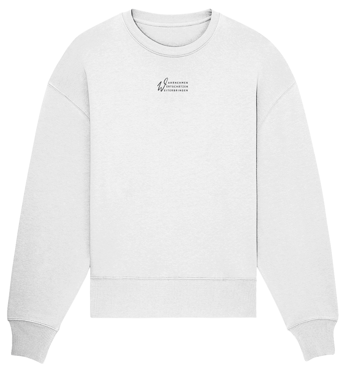 WERTE - Organic Oversize Sweatshirt (Stick) - Weggefährten Mindset
