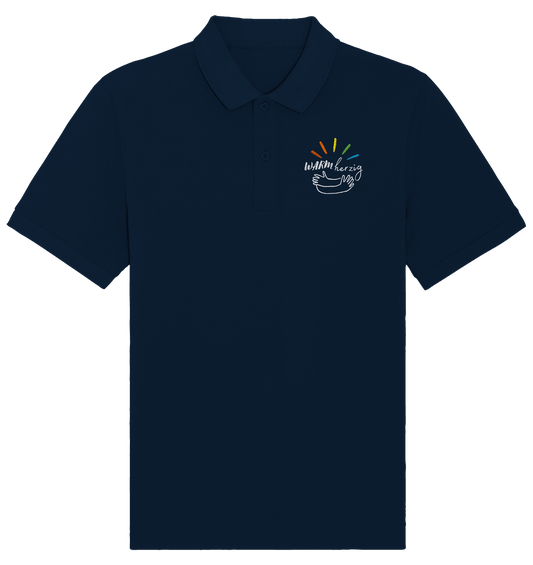 Warmherzig - Organic Poloshirt (Stick) - Weggefährten Mindset