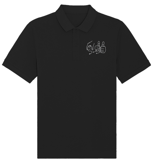Weggefährten (Gebärde) - Organic Poloshirt (Stick) - Weggefährten Mindset