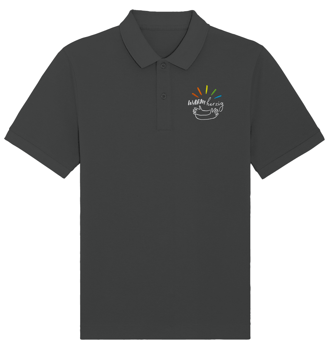 Warmherzig - Organic Poloshirt (Stick) - Weggefährten Mindset