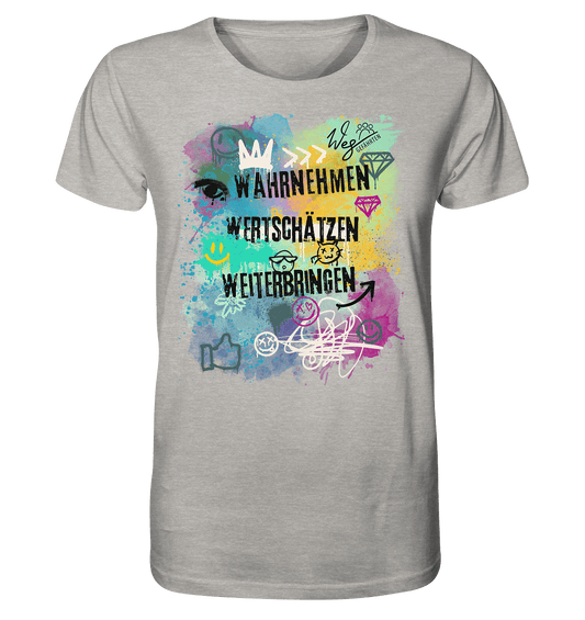 WERTE - Graffiti - Organic Shirt - Weggefährten Mindset