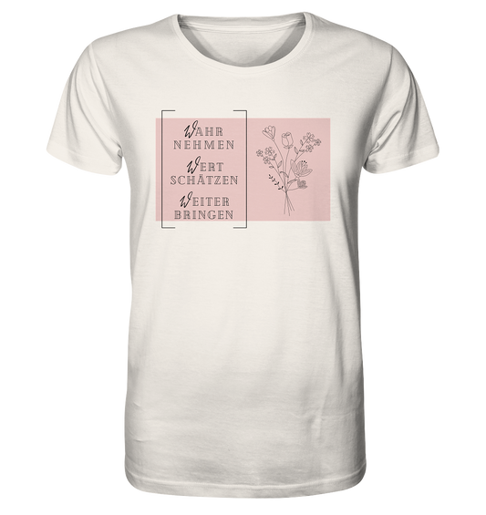 WERTE - Blumenstrauß - Organic Shirt