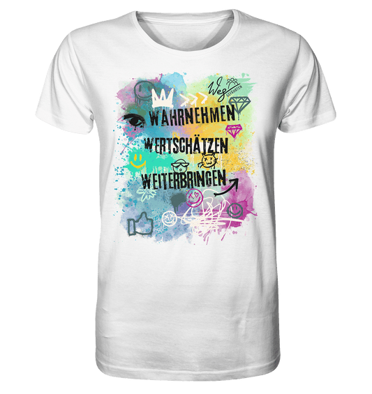 WERTE - Graffiti - Organic Shirt - Weggefährten Mindset