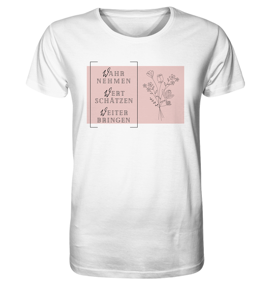 WERTE - Blumenstrauß - Organic Shirt