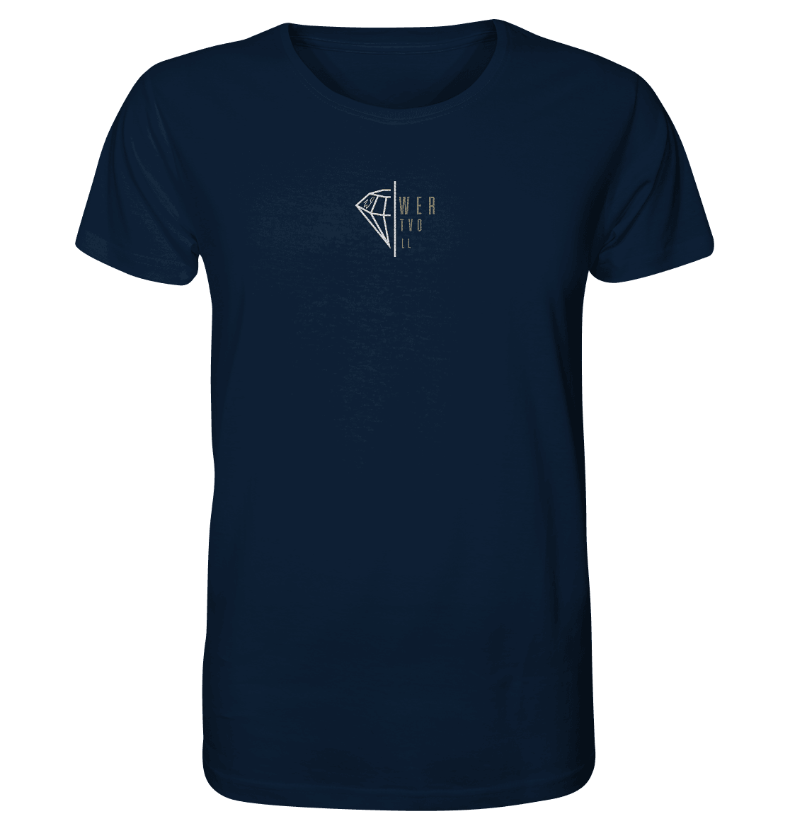WERTVOLL Diamant (Stick) - Organic Shirt (Stick) - Weggefährten Mindset
