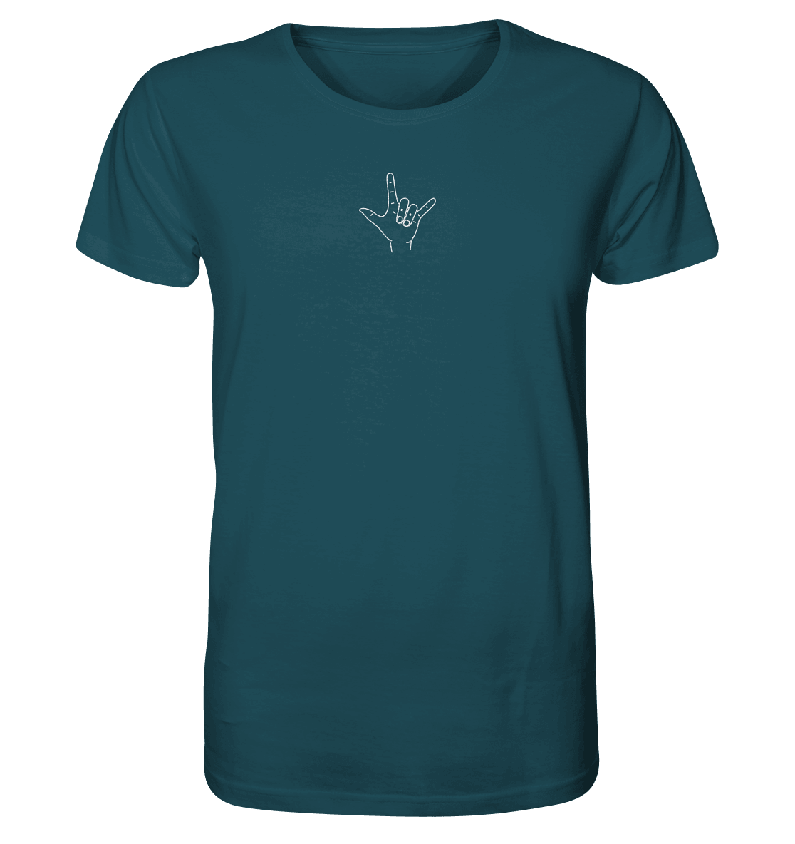 I Love You (Gebärde) - Organic Shirt (Stick) - Weggefährten Mindset
