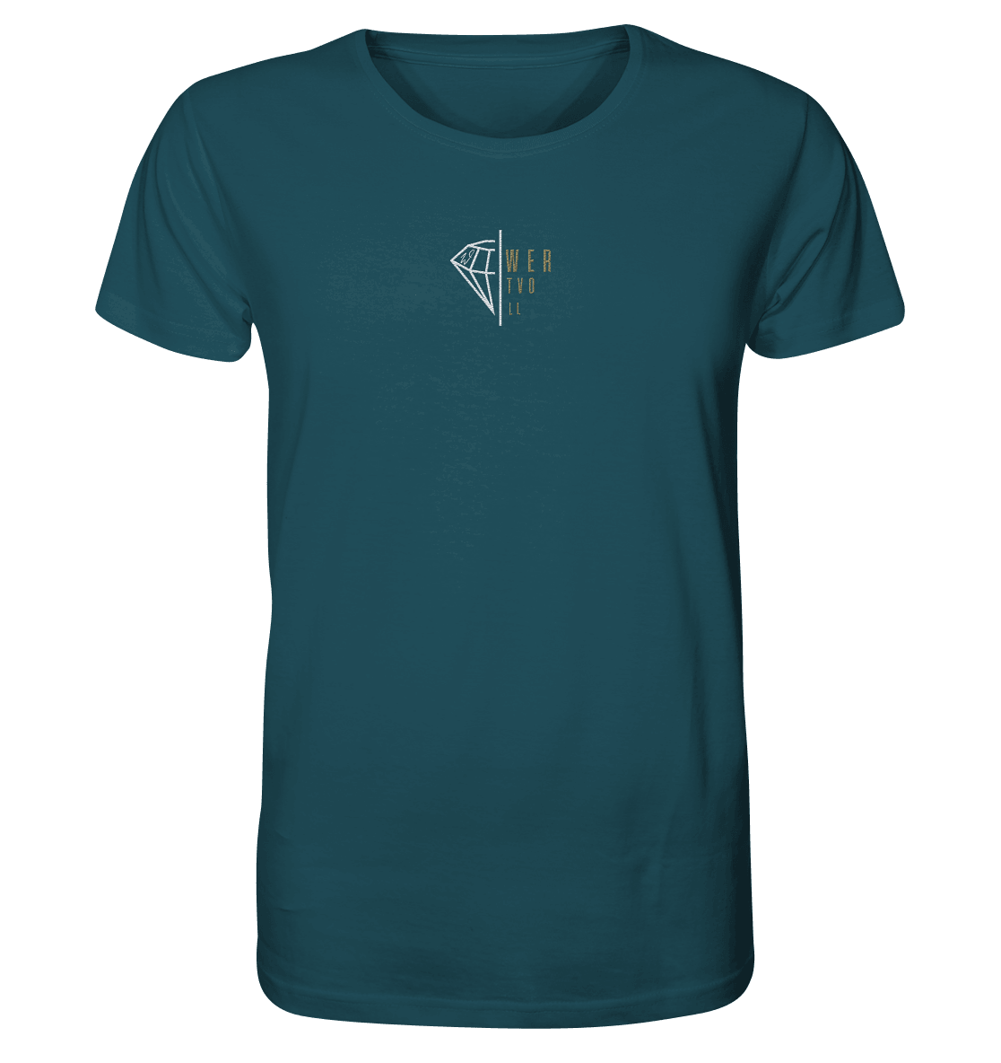 WERTVOLL Diamant (Stick) - Organic Shirt (Stick) - Weggefährten Mindset