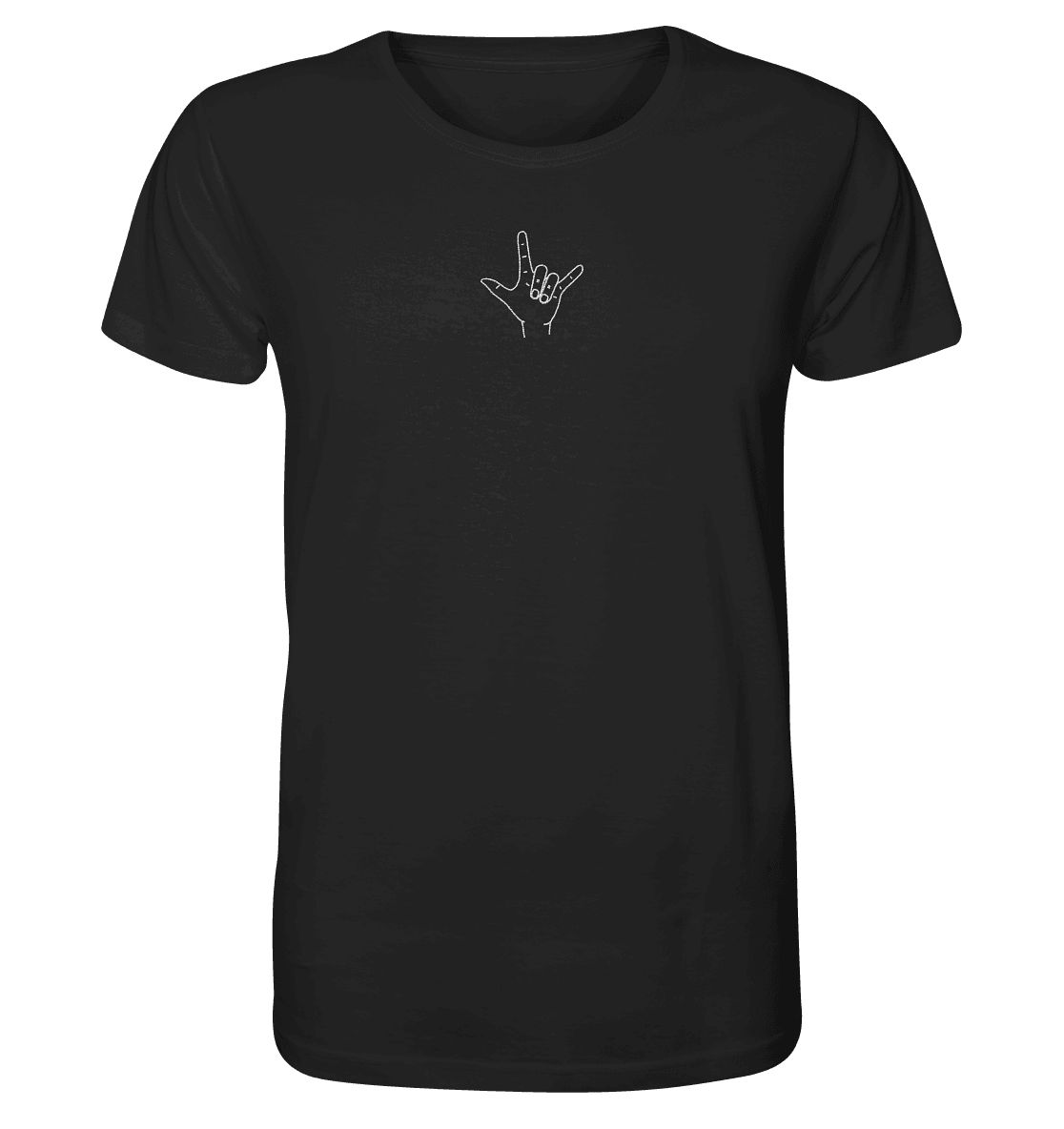 I Love You (Gebärde) - Organic Shirt (Stick) - Weggefährten Mindset