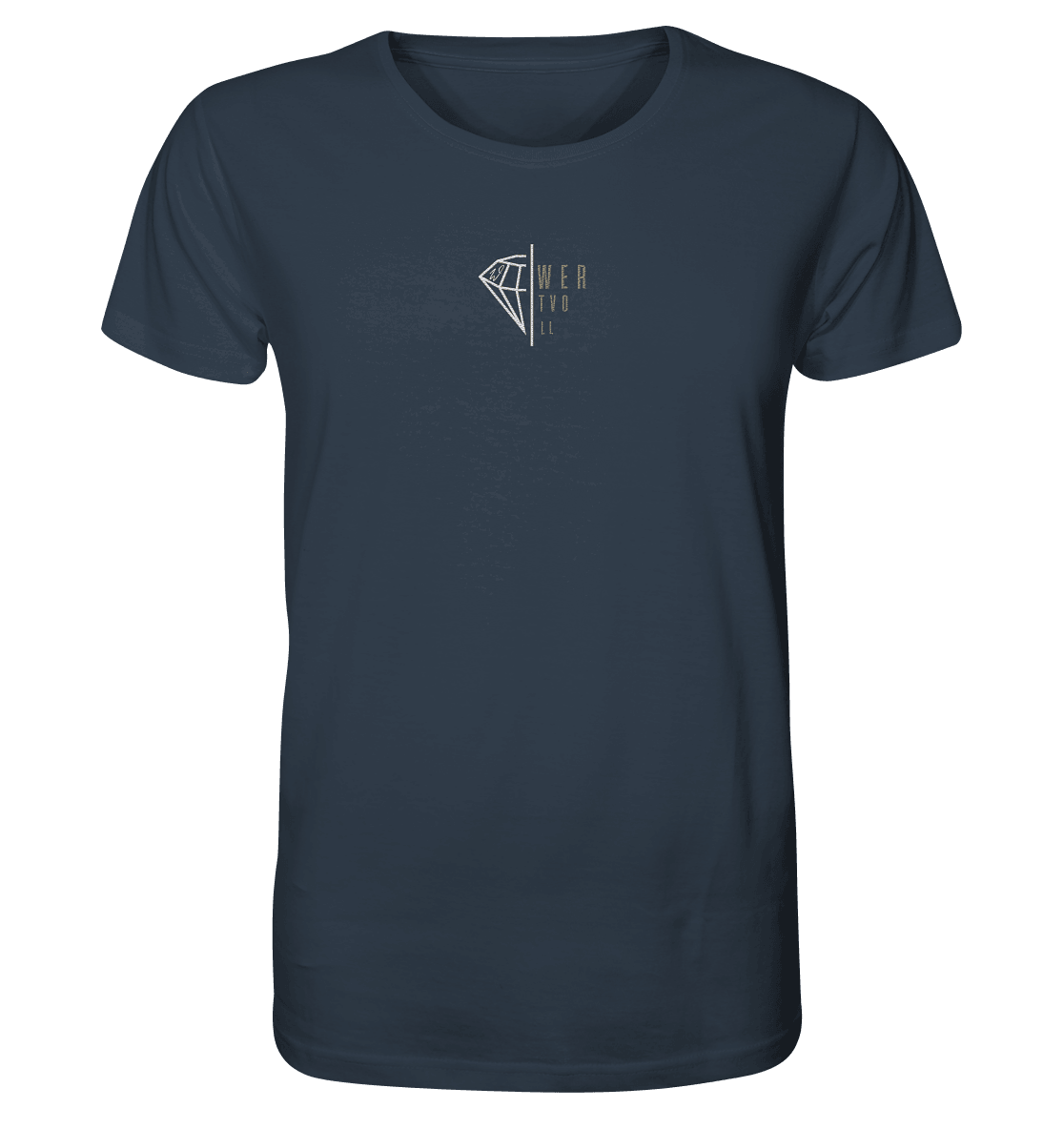 WERTVOLL Diamant (Stick) - Organic Shirt (Stick) - Weggefährten Mindset