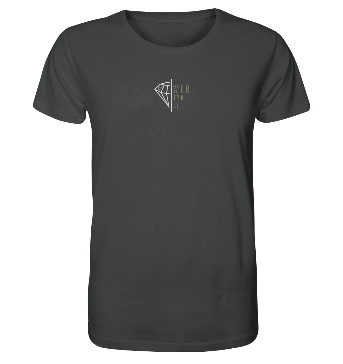 WERTVOLL Diamant (Stick) - Organic Shirt (Stick) - Weggefährten Mindset