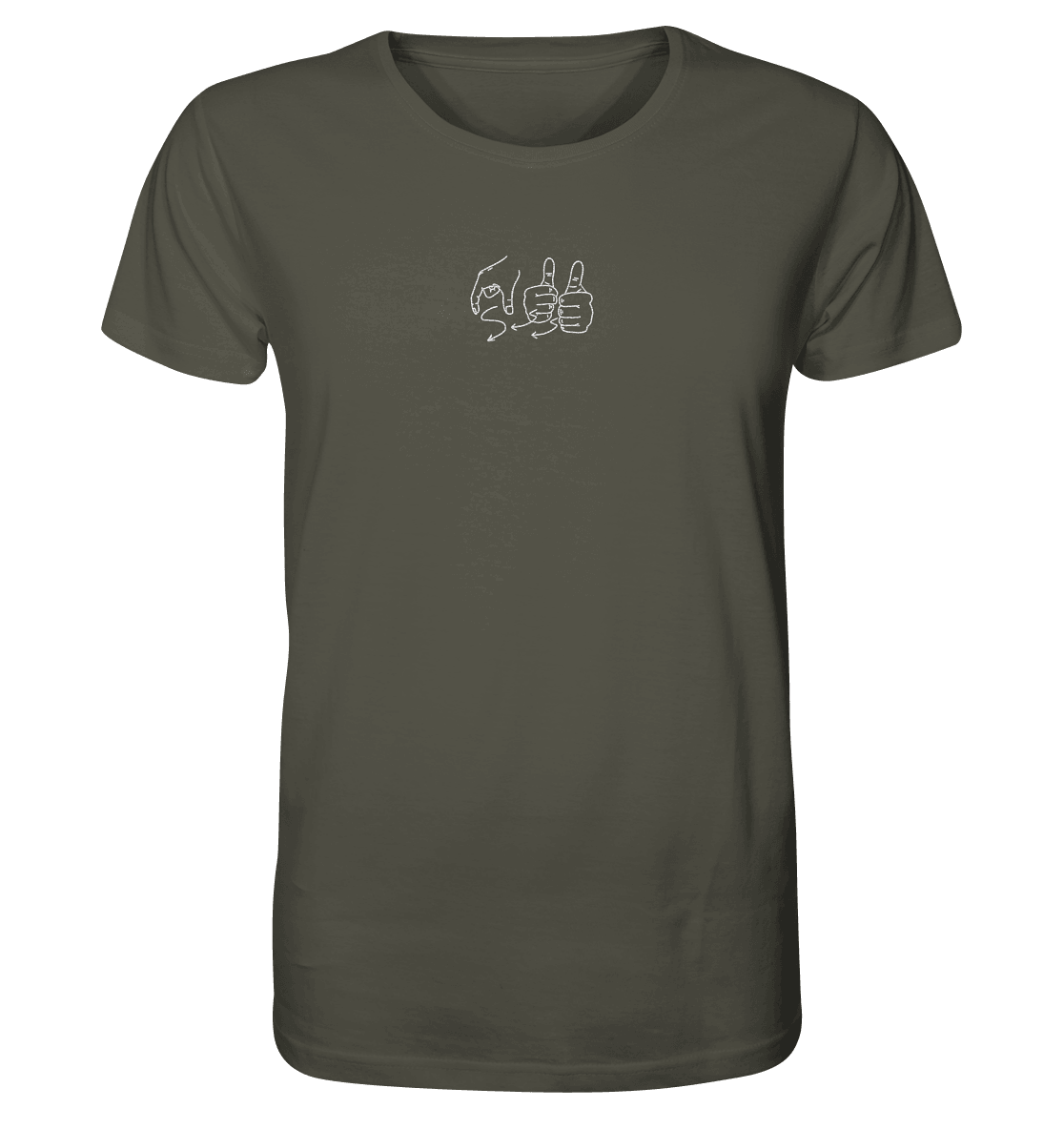 Weggefährten (Gebärde) - Organic Shirt (Stick) - Weggefährten Mindset