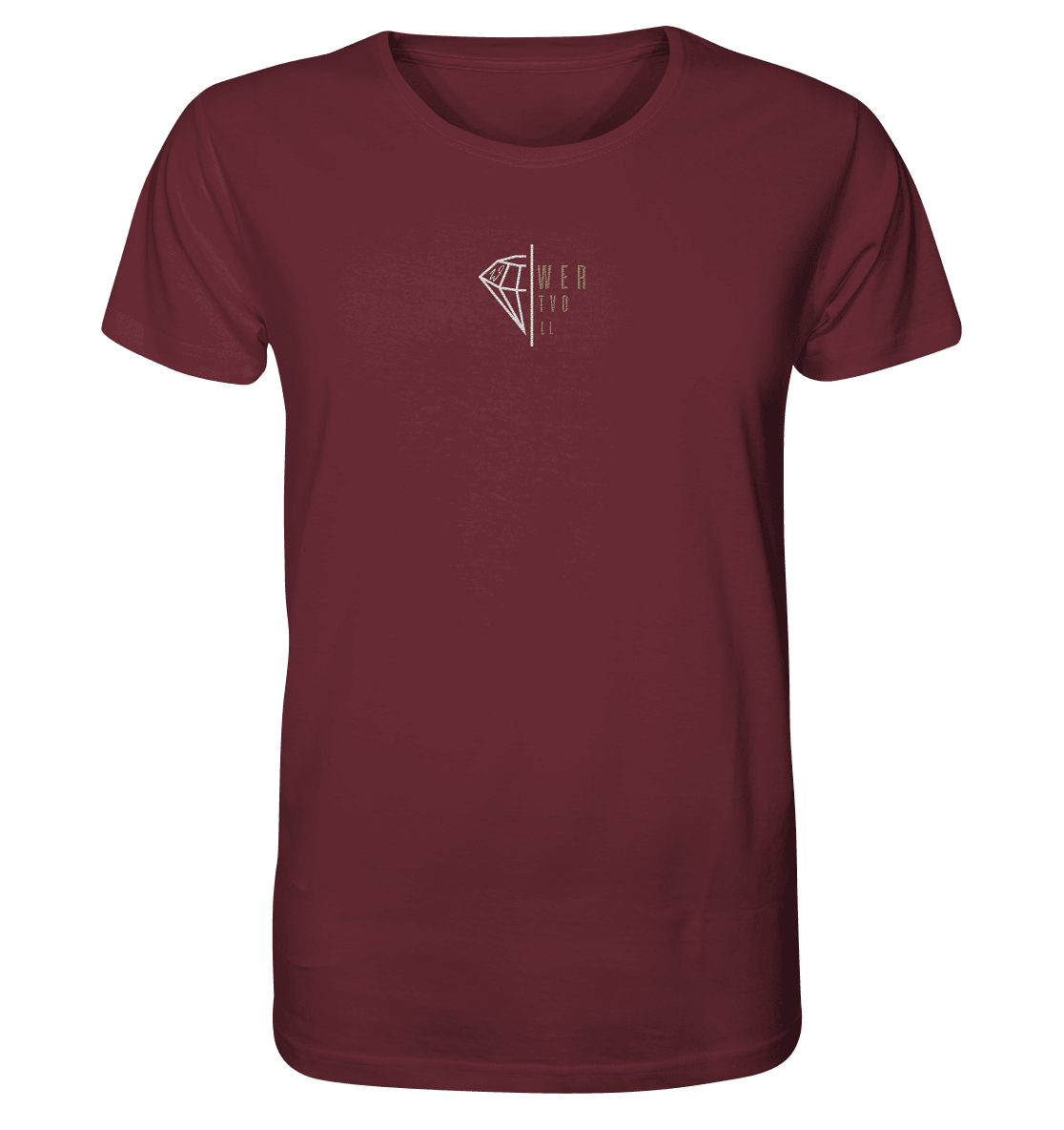 WERTVOLL Diamant (Stick) - Organic Shirt (Stick) - Weggefährten Mindset