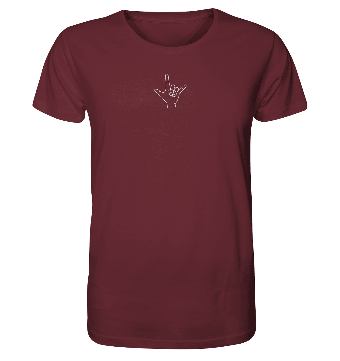 I Love You (Gebärde) - Organic Shirt (Stick) - Weggefährten Mindset