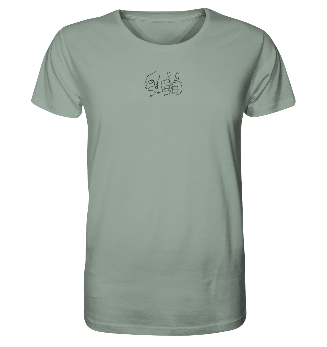 Weggefährten (Gebärde) - Organic Shirt (Stick) - Weggefährten Mindset