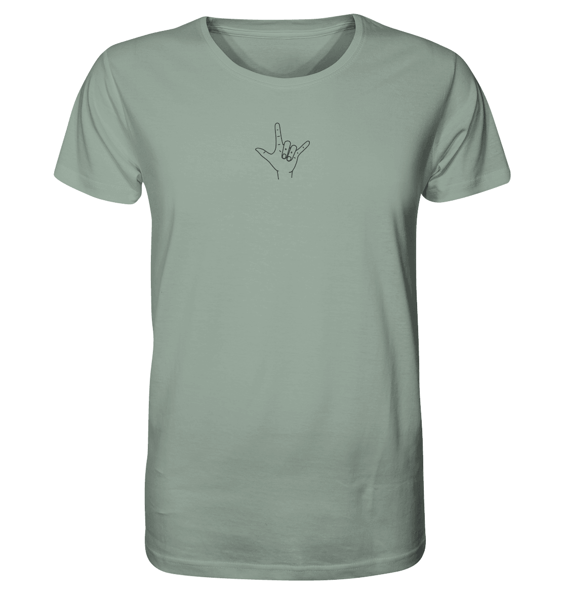 I Love You (Gebärde) - Organic Shirt (Stick) - Weggefährten Mindset