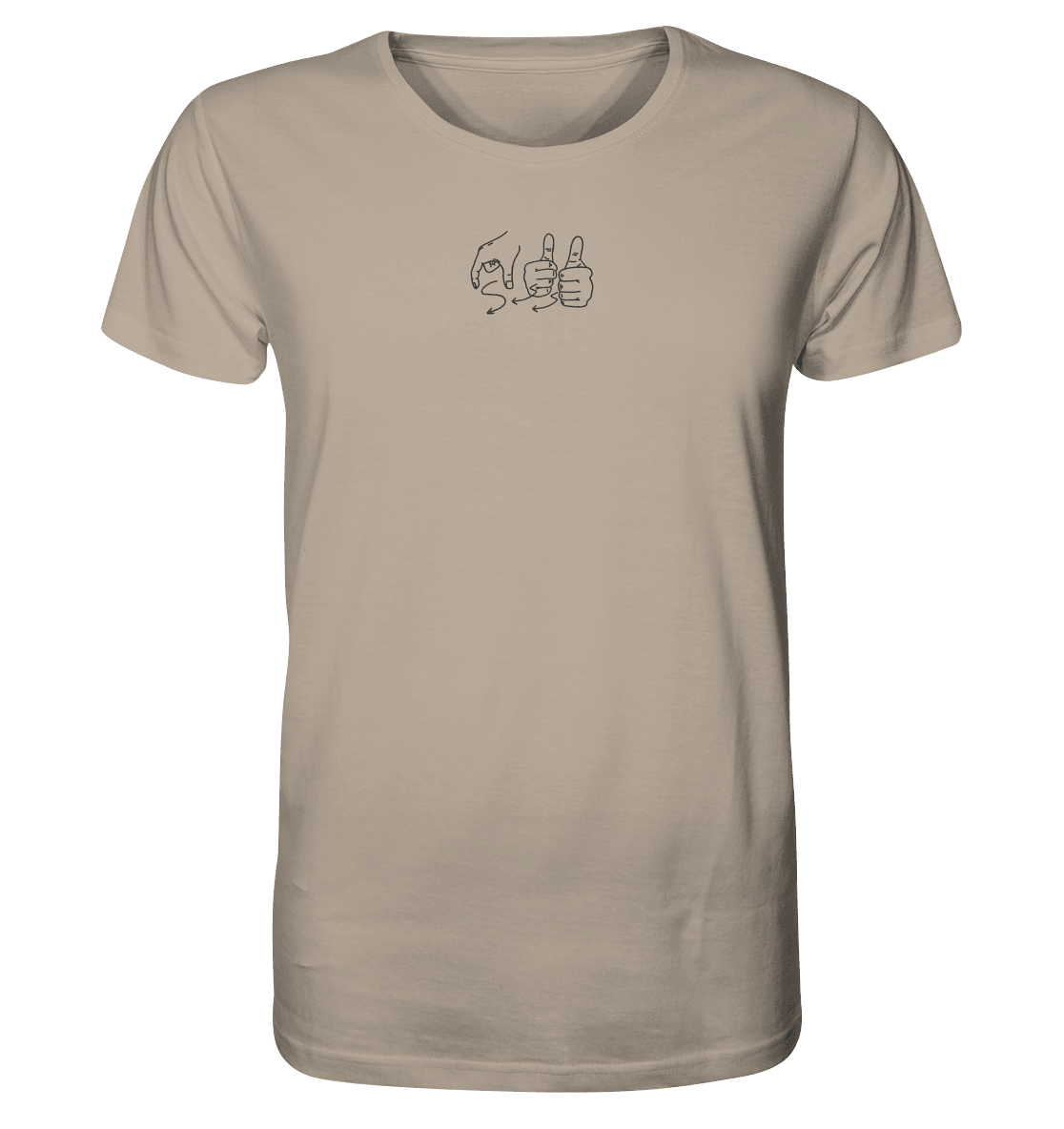 Weggefährten (Gebärde) - Organic Shirt (Stick) - Weggefährten Mindset
