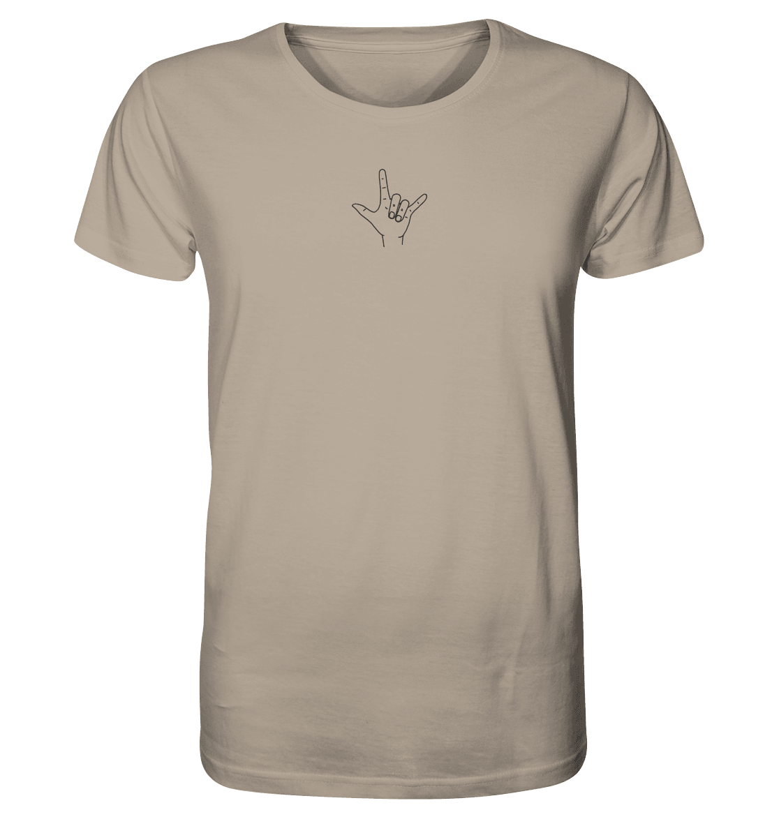 I Love You (Gebärde) - Organic Shirt (Stick) - Weggefährten Mindset