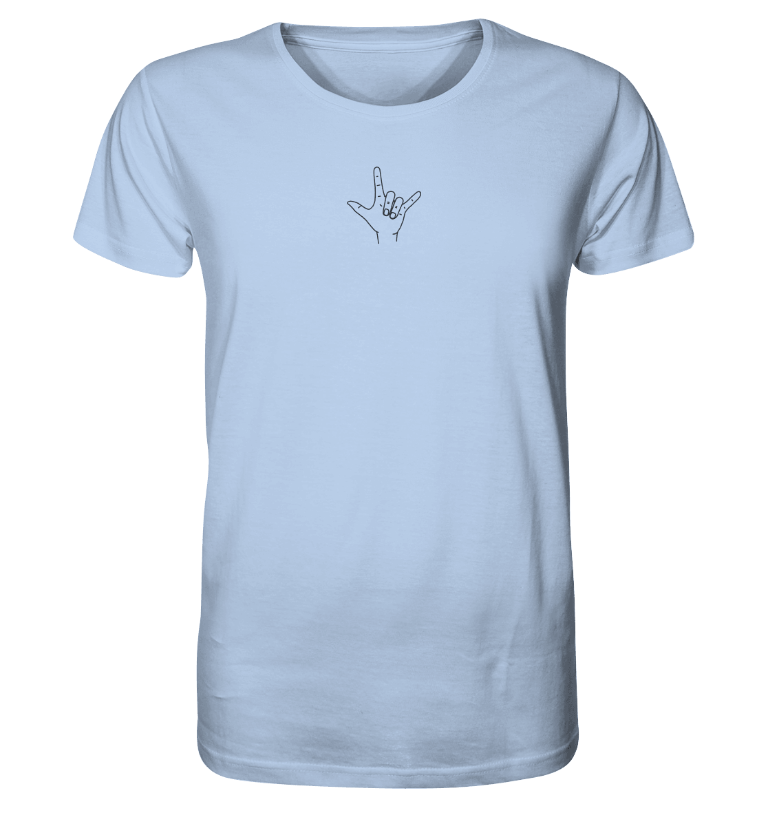 I Love You (Gebärde) - Organic Shirt (Stick) - Weggefährten Mindset