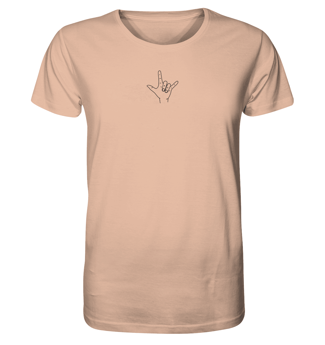 I Love You (Gebärde) - Organic Shirt (Stick) - Weggefährten Mindset