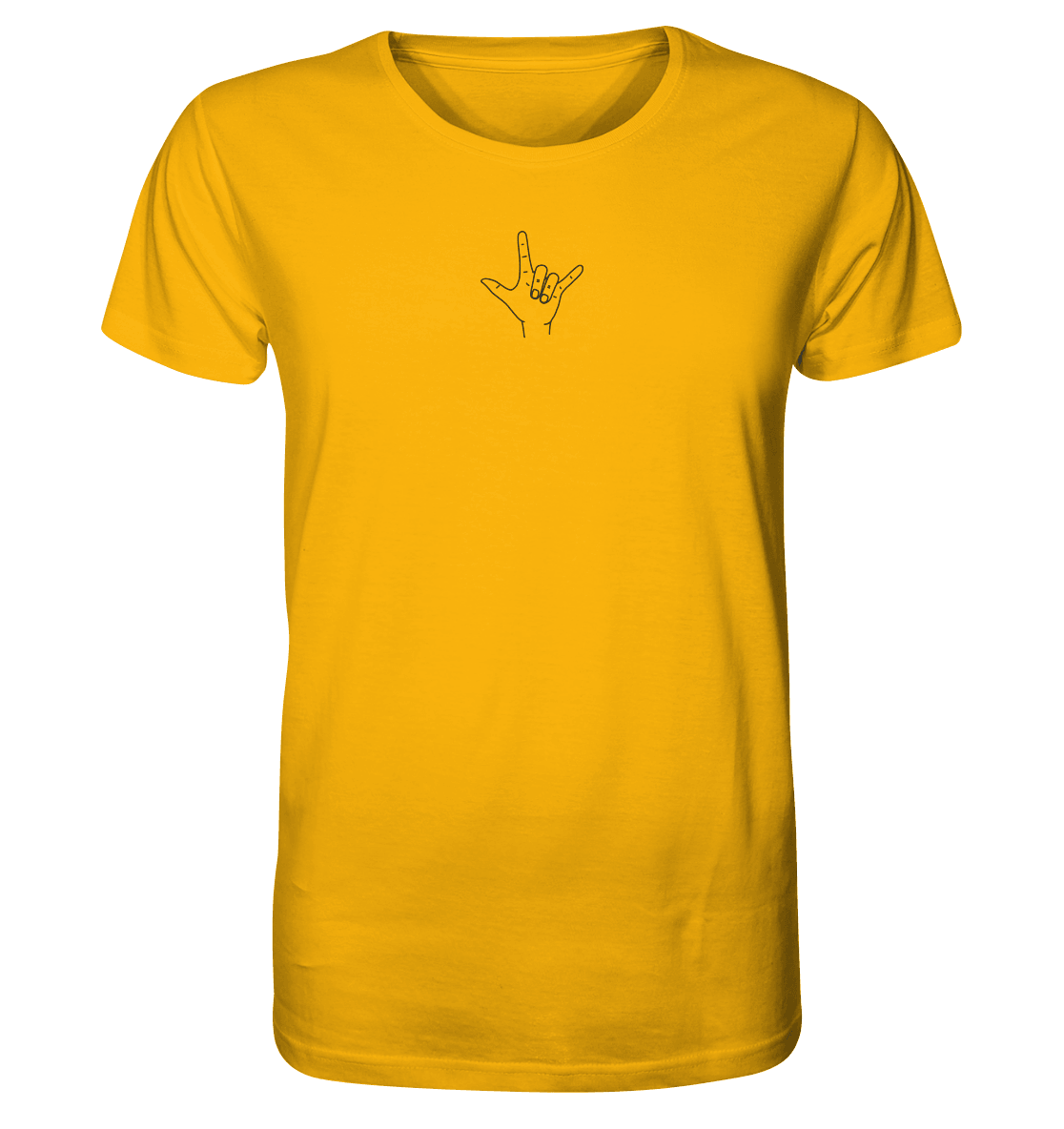 I Love You (Gebärde) - Organic Shirt (Stick) - Weggefährten Mindset