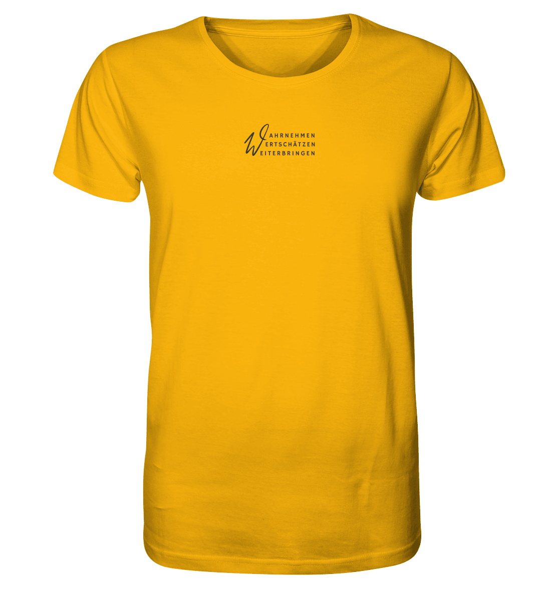 WERTE - Organic Shirt (Stick) - Weggefährten Mindset