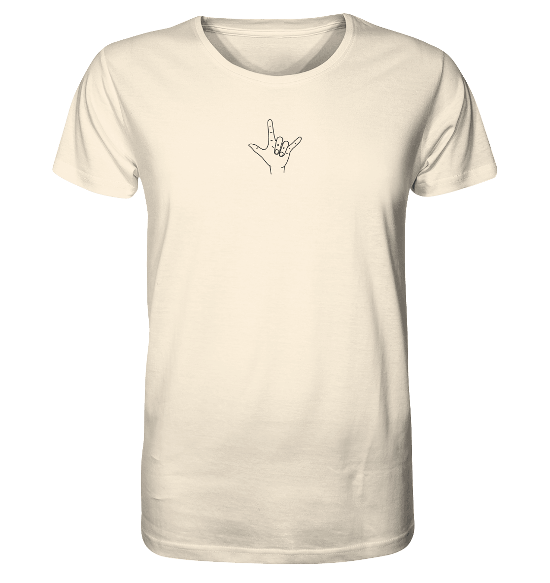 I Love You (Gebärde) - Organic Shirt (Stick) - Weggefährten Mindset
