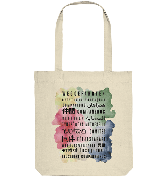 Weggefährten Sprachen (bunt) - Organic Tote-Bag - Weggefährten Mindset