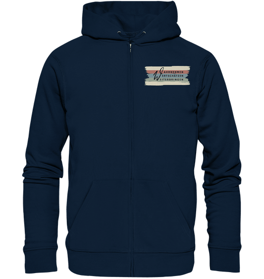 WERTE - Pinselstriche - Organic Zipper - Weggefährten Mindset