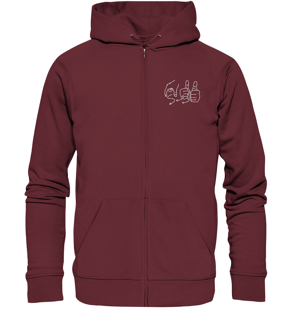 Weggefährten (Gebärde) - Organic Zipper (Stick) - Weggefährten Mindset