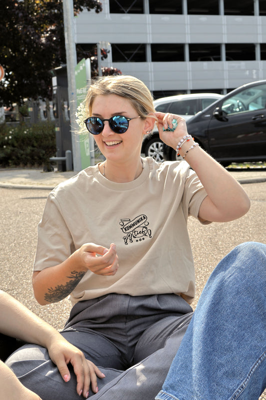 KommunikaTIEF - Organic Oversize Shirt (Stick)