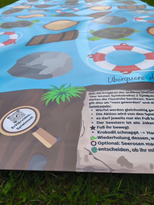Überquere den Fluss