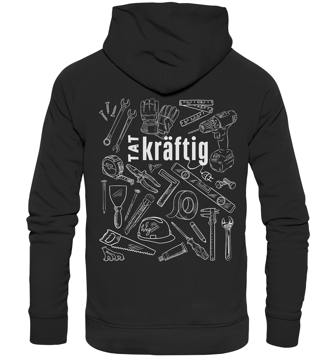 TATkräftig (Backprint) - Organic Hoodie