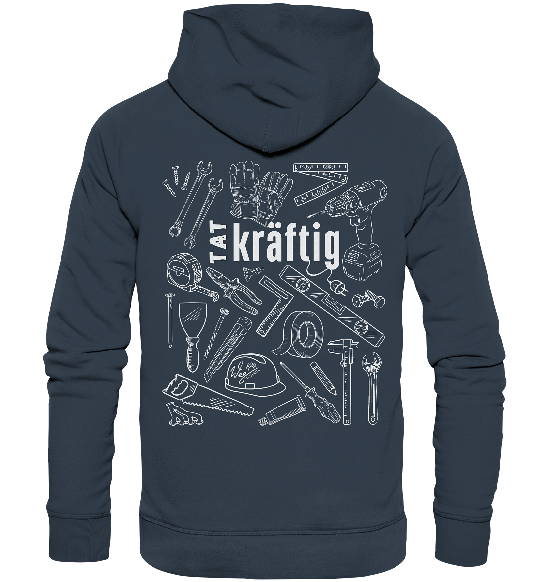 TATkräftig (Backprint) - Organic Hoodie